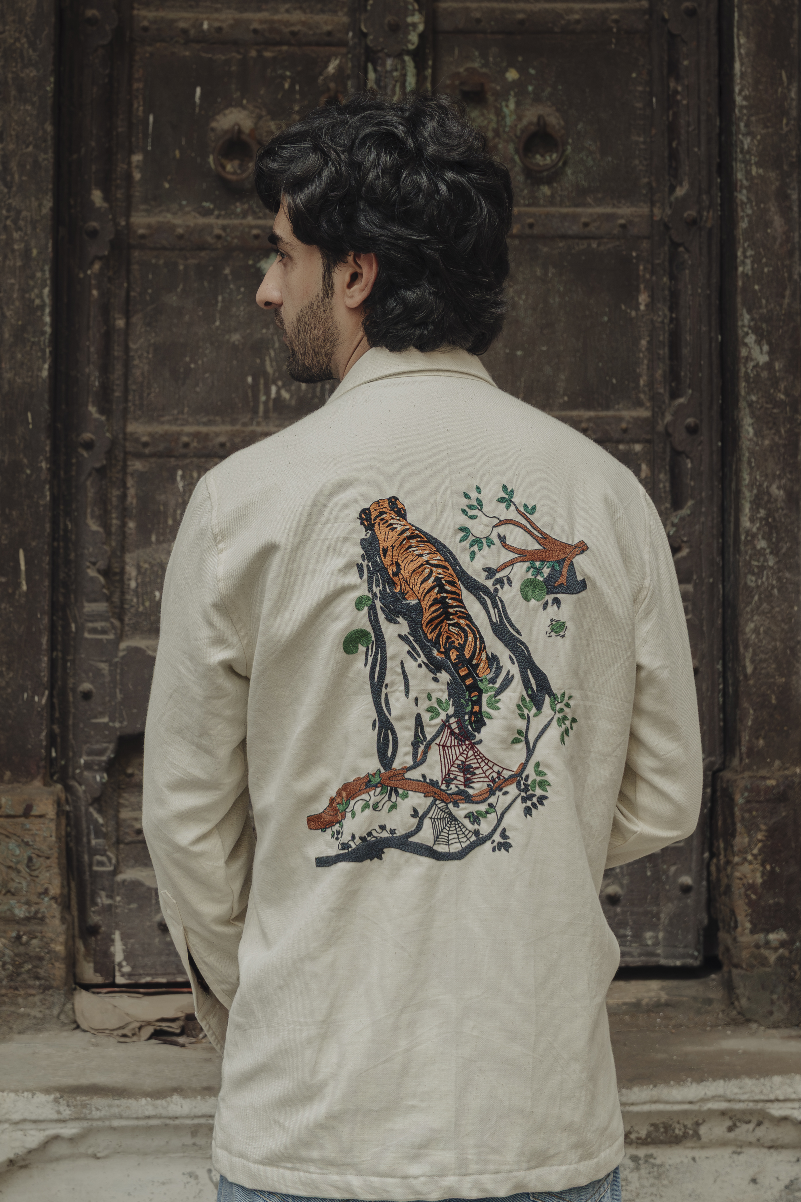 Tiger Back Embroidered Shirt 2